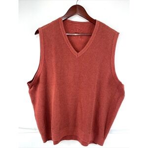 Cutter & Buck Mans Sweeter Vest Red Large Made In The USA